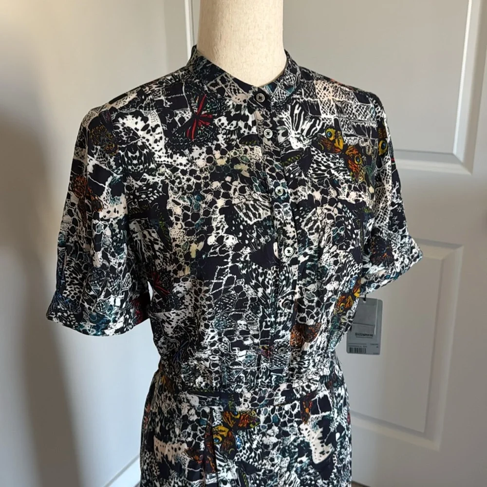 NWT Zadig & Voltaire Rimaz Dress color Encre size medium - Picture 2 of 9